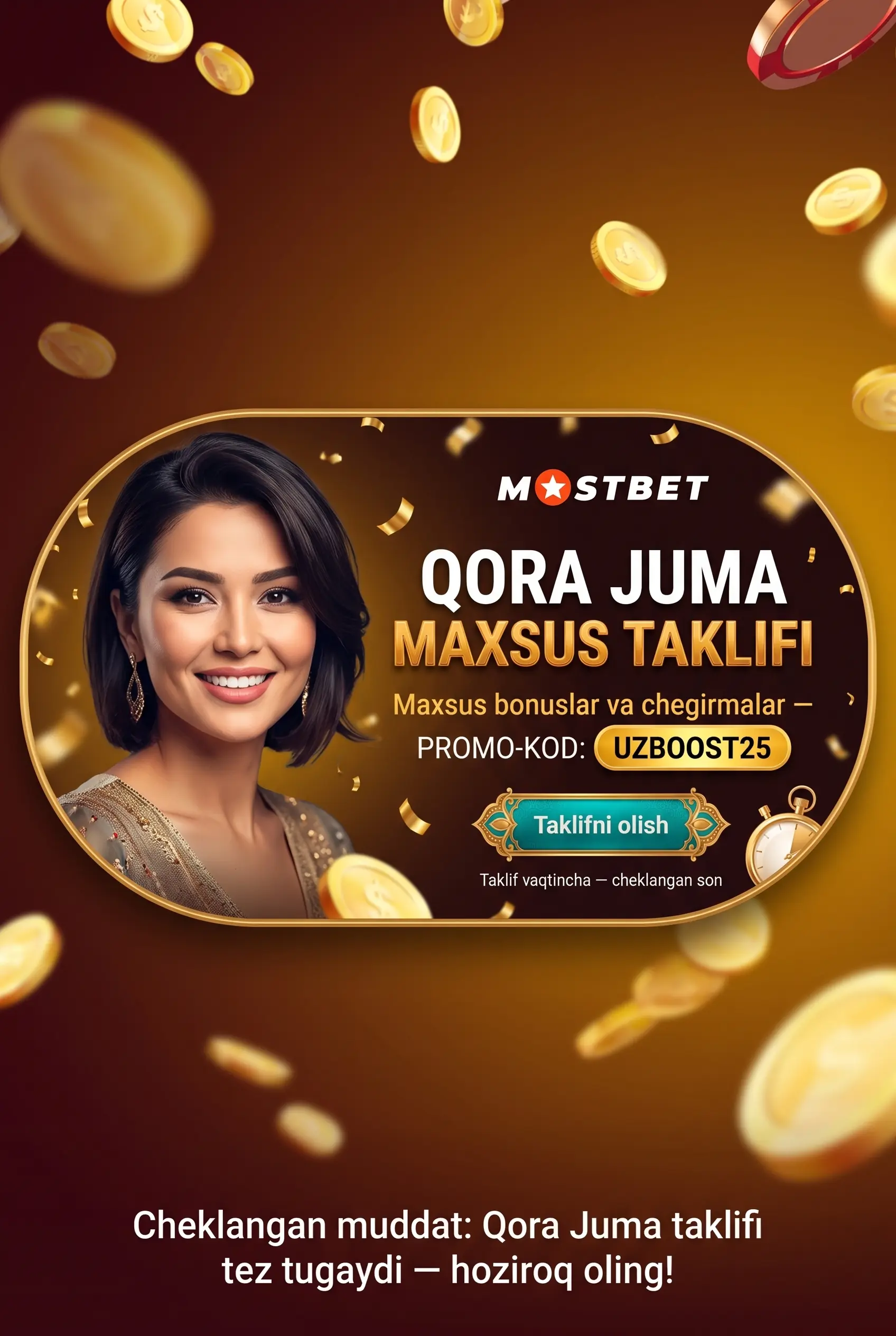 Black Friday va mavsumiy Mostbet takliflari