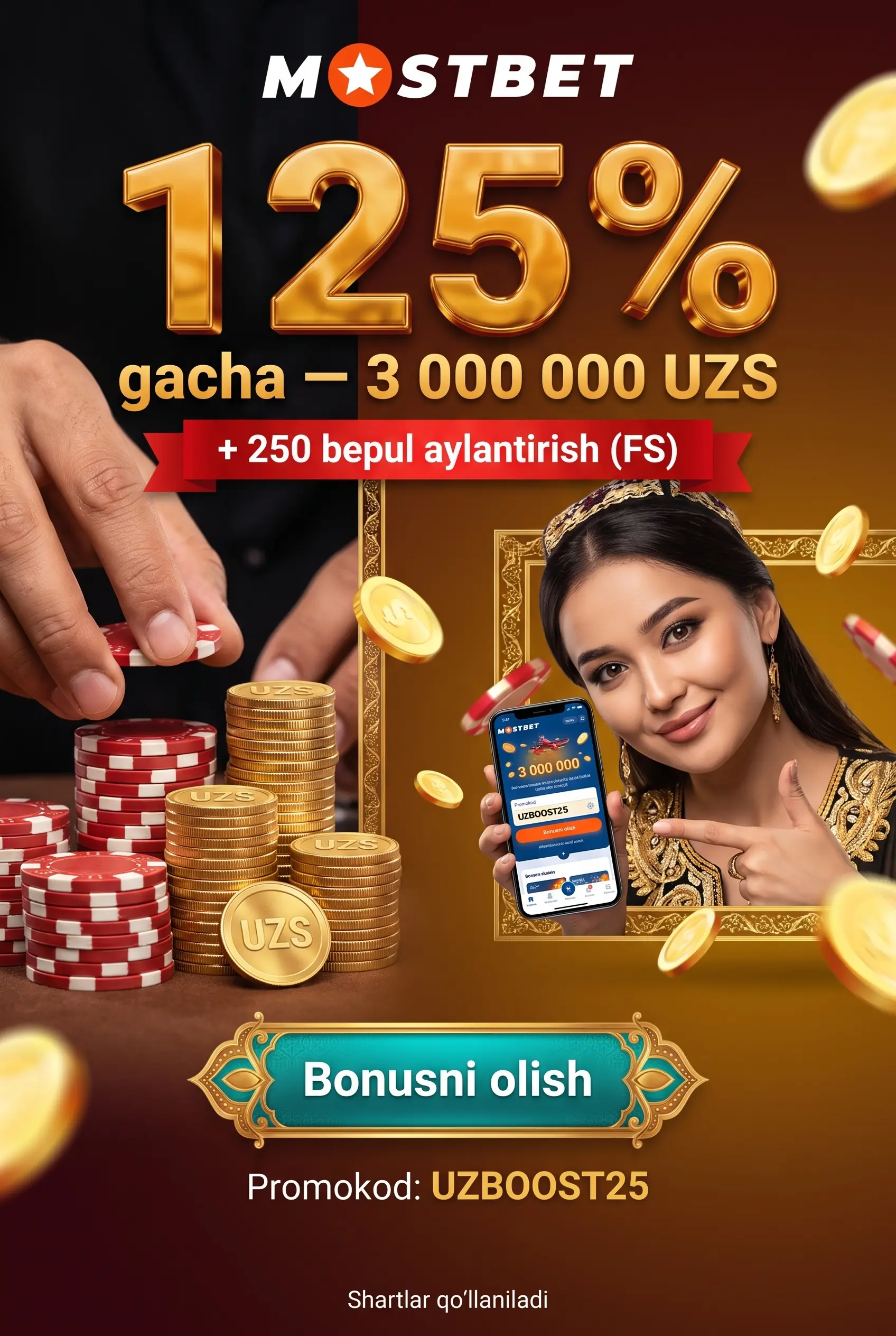 Bonuslar va Mostbet platformasi
