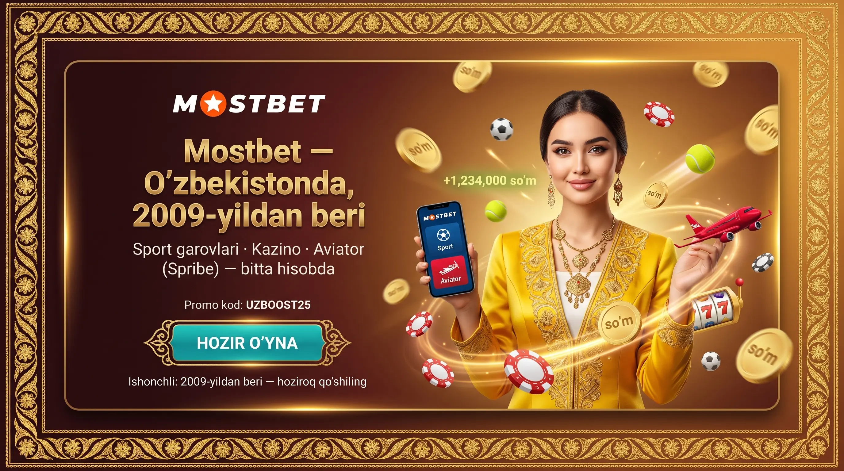 Mostbet UZ platformasi, kazino va Aviator