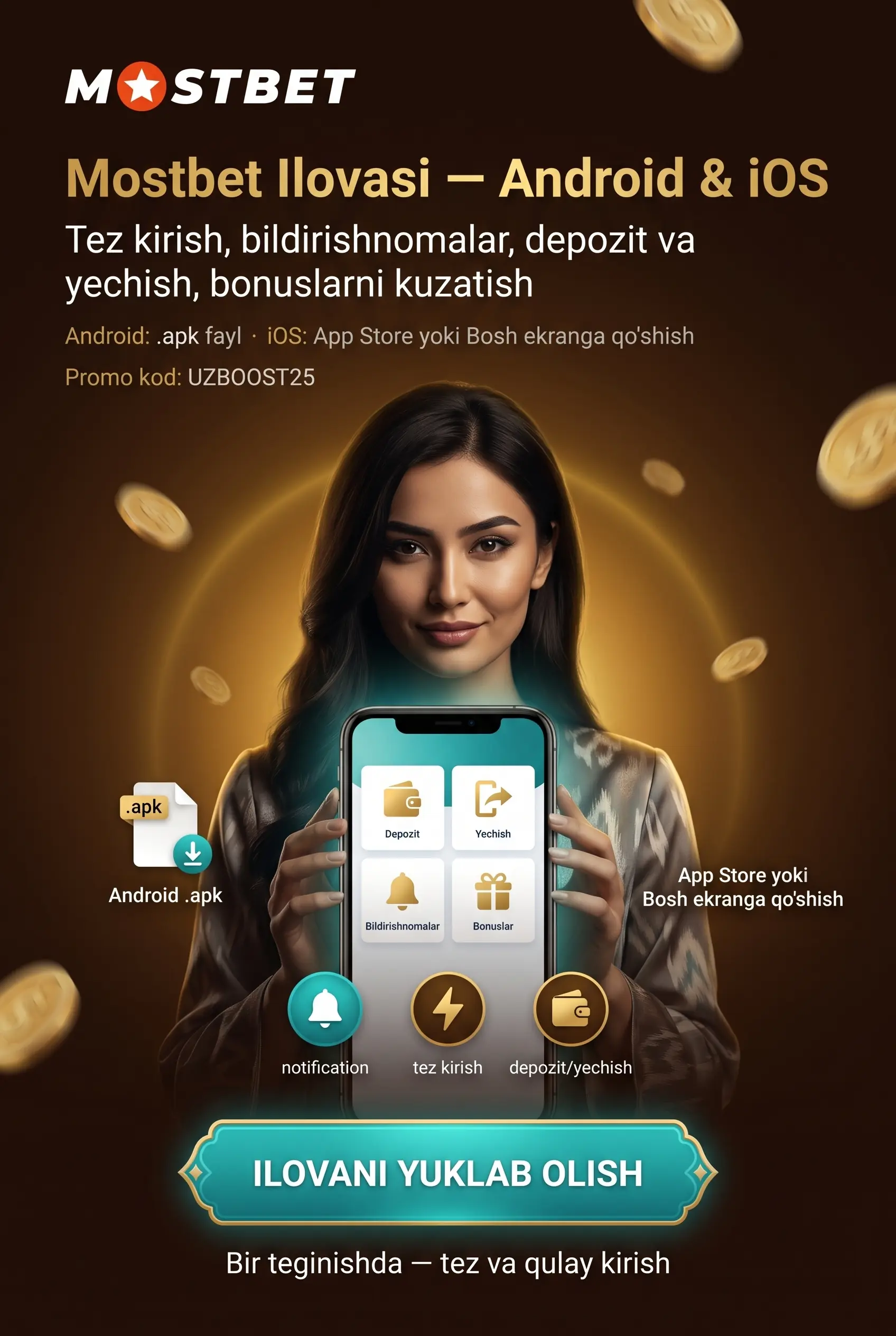 Mostbet mobil ilovasi haqida