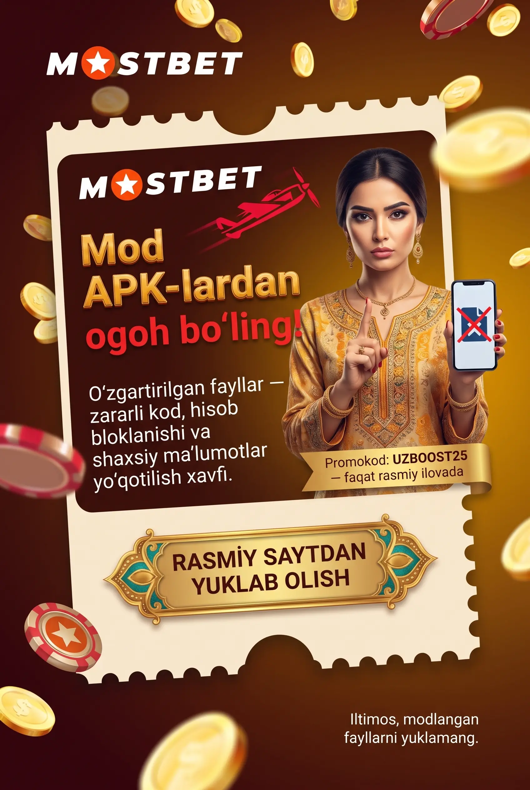 Mod APK fayllari haqida ogohlantirish