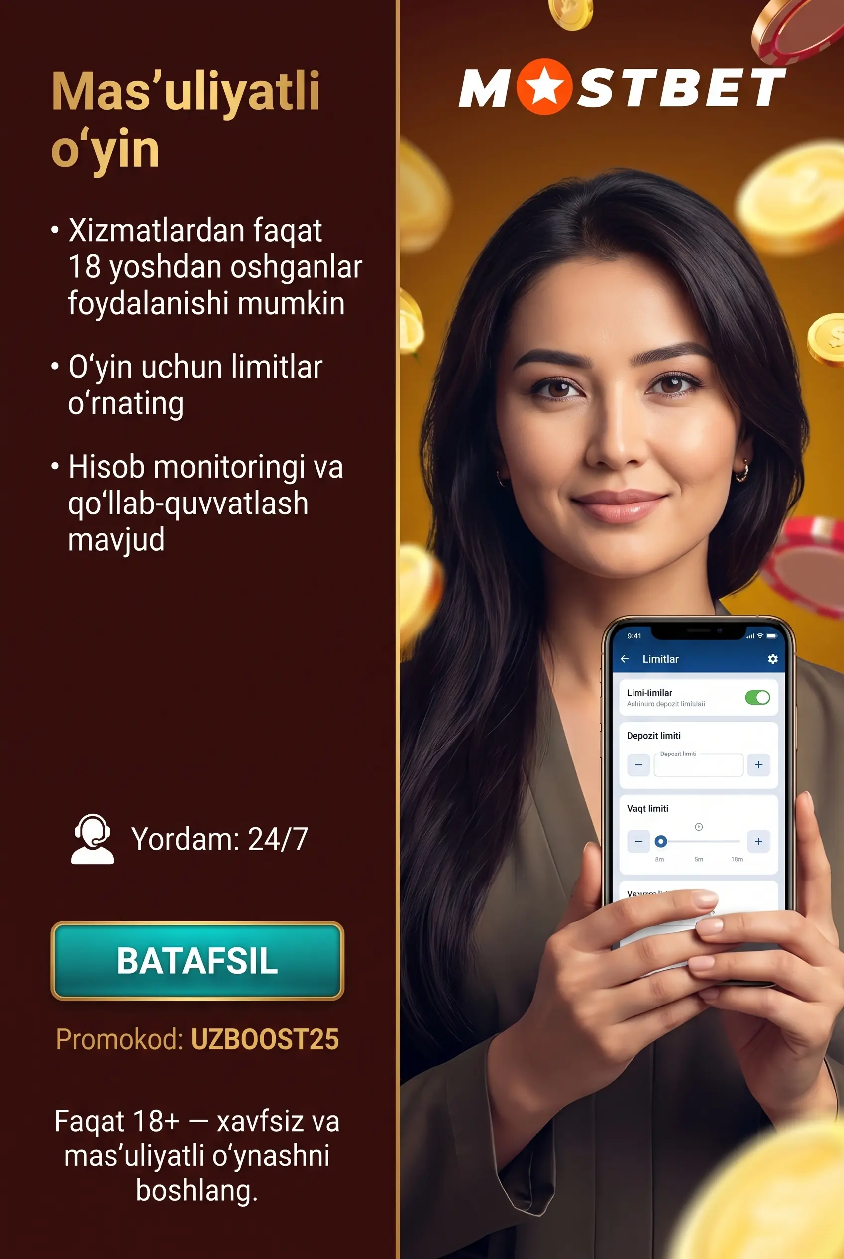 Responsible Gaming va xavfsiz o'yin