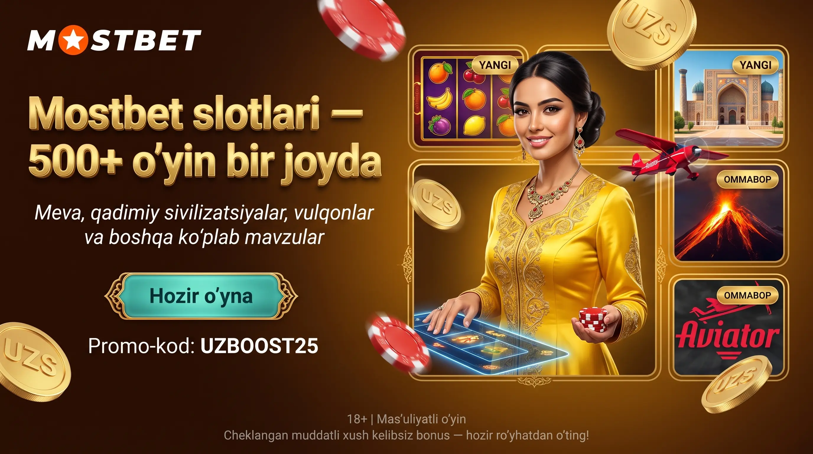 Mostbet slotlari katalogi va bepul aylanishlar