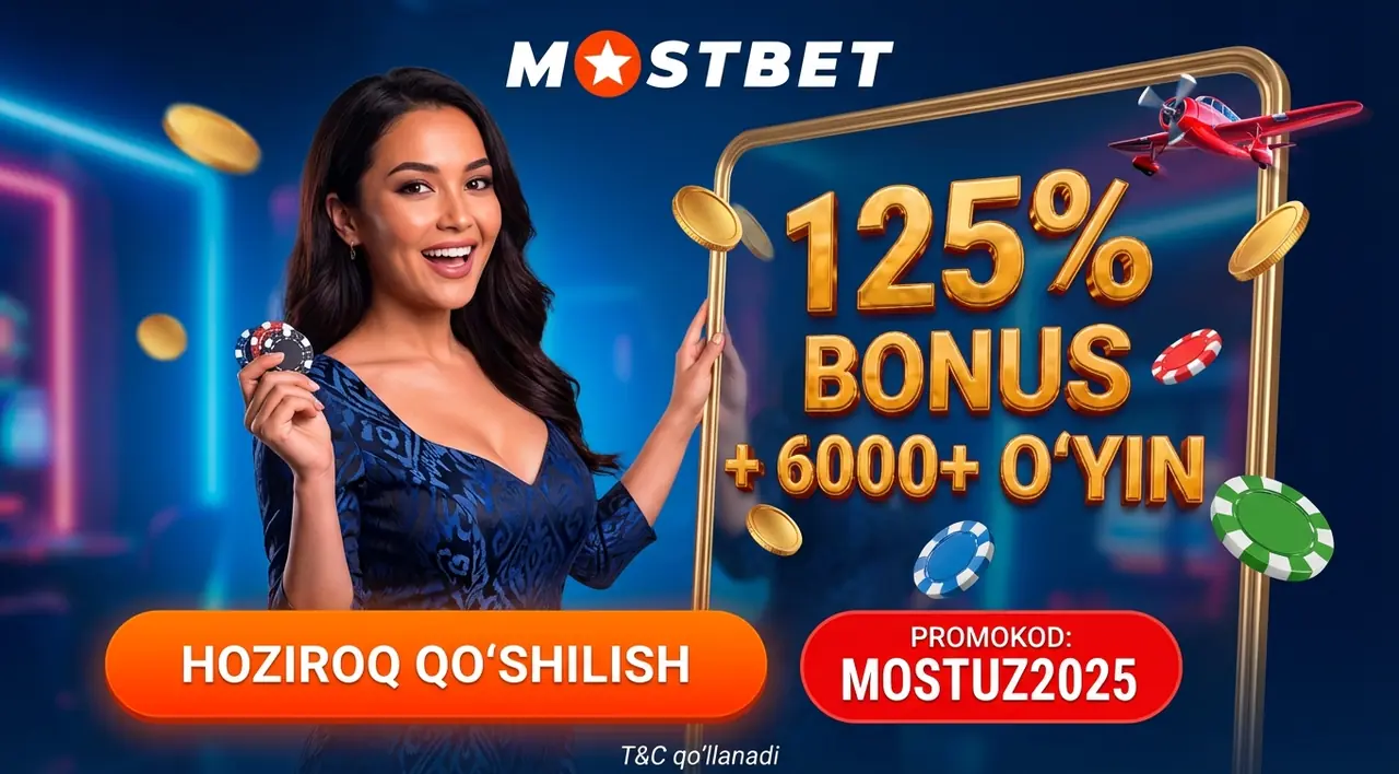 Mostbet Qazino: 6000+ O'yin va 125% Bonus