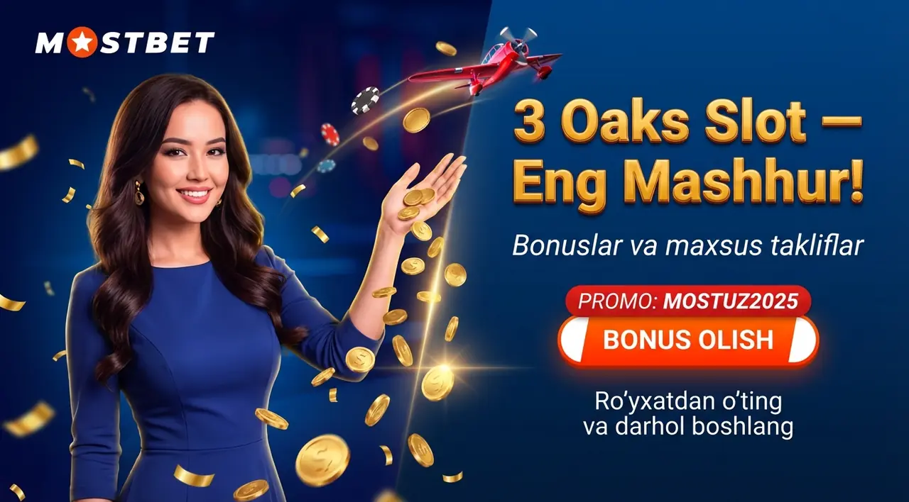3 Oaks Slot O'zbekiston – Eng Mashhur O'yinlar va Bonuslar